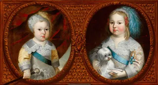 The Dauphin (later King Louis XIV, King of France (1638–1715) and Philippe, duc D’Anjou (later Philippe, duc d’Orleans (1640-1701) as children