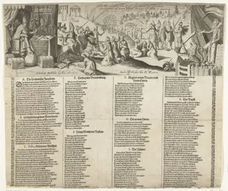 De winkel van de paus van Rome, ca. 1615