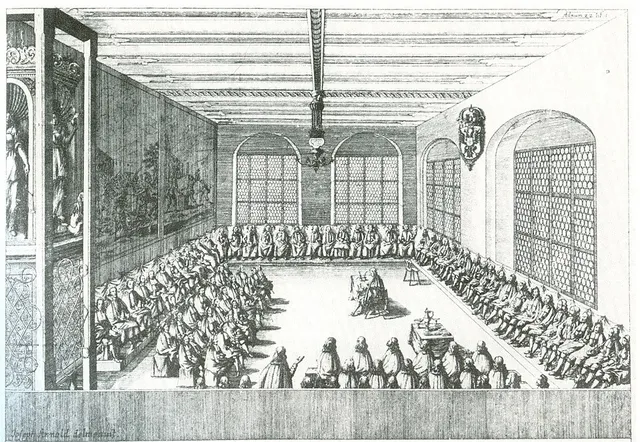 Feierliche Sitzung des Schwäbischen Kreises im Ulmer Rathaussaal