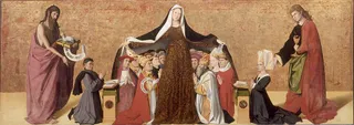 Schutzmantelmadonna der Familie Cadard