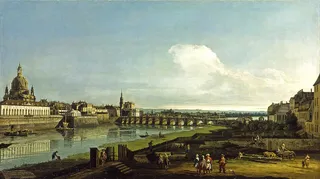 Blick auf Dresden mit der Frauenkirche