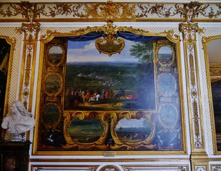 Chantilly Château de Chantilly Innen Galerie des Batailles Gemälde 05