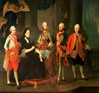 Empress Maria Theresa with her sons