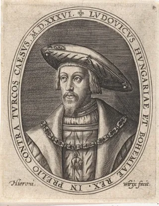 Portret van Lodewijk II, koning van Bohemen en Hongarije