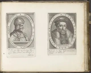 Portretten van de keizers Frederik III en Ferdinand I