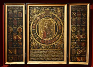 Jan van Battel (1477-1557) Triptiek met Karel van Habsburg als koning van Spanje - Museum Hof van Busleyden Mechelen 6-07-2018