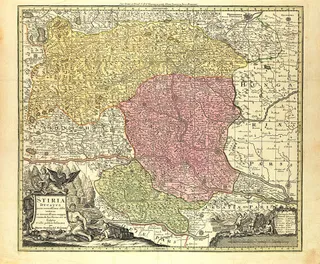 Steiermark Seutter 1728