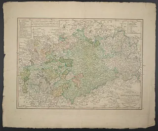 Charte den südlichen Theil des OberSächsischen Kreises vorstellend