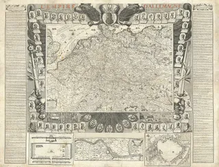 L'Empire d'Allemagne (Holy Roman Empire of Germany) 1705 Nicolas de Fer