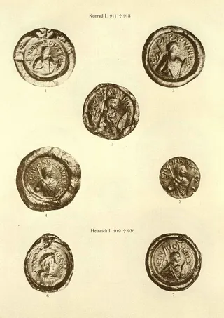 Siegel Konrad I, Heinrich I (Posse, Tafel 6)