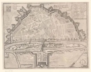 Plattegrond van Regensburg