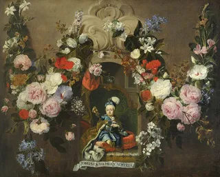The Future King Joseph II, King of Hungary and Holy Roman Emperor (1741-1790) as a Child in a Floral Setting