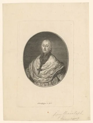 Portret van Franz Christoph von Hutten, bisschop van Speyer