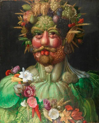 Vertumnus und Porträt von Rudolf II von Habsburg
