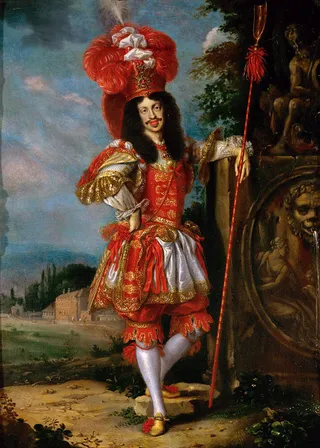 Kaiser Leopold I. (1640-1705) im Theaterkostüm, in ganzer Figur