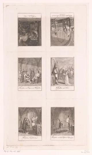 Zes voorstellingen uit het leven van veldheer Wallenstein