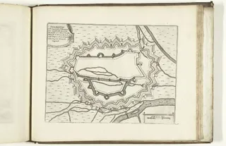 Plattegrond van Augsburg, 1726