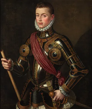 Don Juan von Österreich in Rüstung