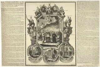 Evangelische jubelprent bij het tweede eeuwfeest van de reformatie, 1717