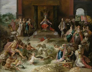 Allegorie der Abdankung Kaiser Karls V in Brüssel