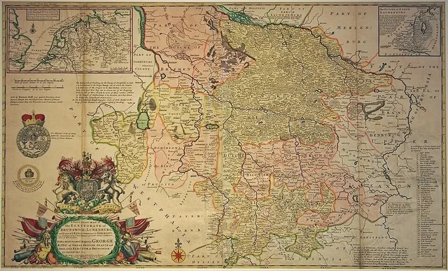 Neue genaue Karte des Kurfürstentums Braunschweig-Lüneburg (Herman Moll)