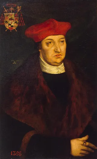 Porträt von Kardinal Albrecht von Brandenburg