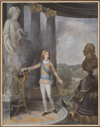 King Gustav IV Adolf of Sweden Sacrifices to Hygia for his Father's Health