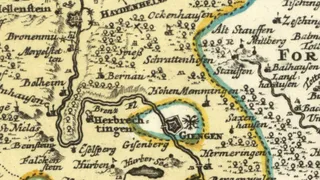 Reichsstadt Giengen Territorium - Mejer-Homann 1710