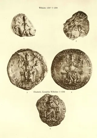 Siegel Wilhelm, Elisabeth, Gemahlin Wilhelms (Posse, Tafel 35)