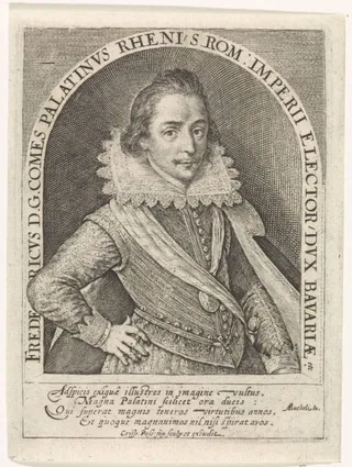 Portret van Frederik V, keurvorst van de Palts, koning van Bohemen
