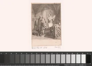 Twee afgevaardigde van Ferdinand II bij Wallenstein