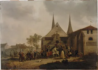 Entweihung einer Kirche während der französischen Revolution