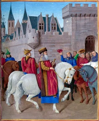 illumination Grandes Chroniques de France, BnF, Ms fr. 6465, fol. 441