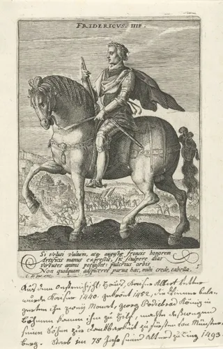 Ruiterportret van keizer Frederik III