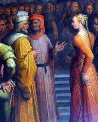 Gualdrada weigert sich Otto IV zu küssen