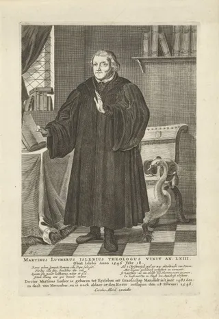 Portret van Martin Luther