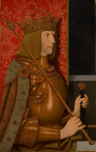 Maximilian I. (1459-1519), Bildnis in halber Figur