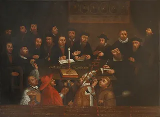 Das licht is aan den leuchter gesteld