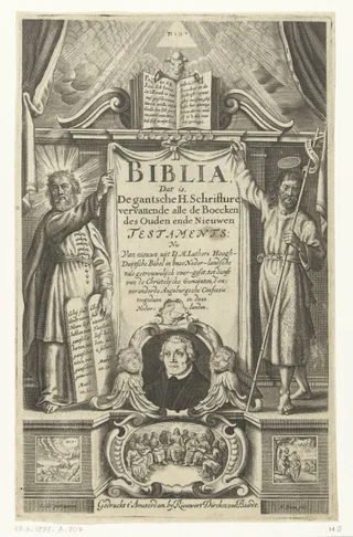 Mozes, Christus en portret Maarten Luther