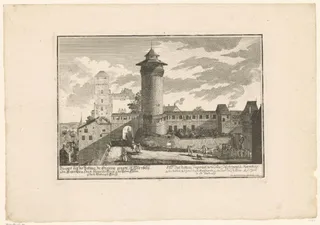 Gezicht op de Keizerburcht in Neurenberg