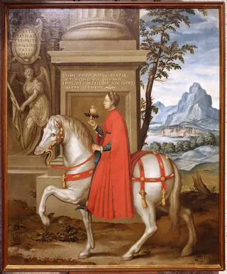 Paolo farinati, ritratto allegorico di matilde di canossa, 1590-1600 ca., dalla coll. monge, vr