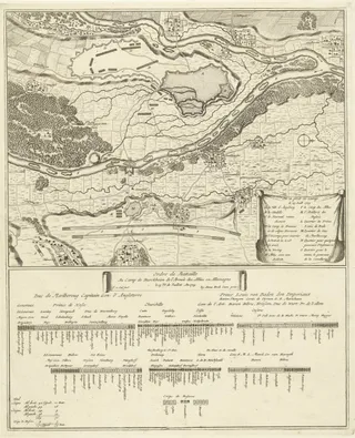 Ordre de Battaille Au Camp de Burckheim de l'Armée des Allies en Allemagne le 15.me Juillet An 1704