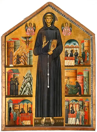Hl. Franziskus von Assisi und Szenen aus seinem Leben