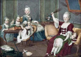 Kaiserinn Maria Theresia mit ihre Tochtern