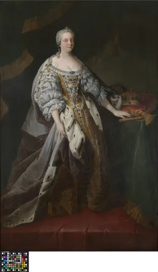 Portret van keizerin Maria Theresia - Matthijs de Visch - Musea Brugge - 2