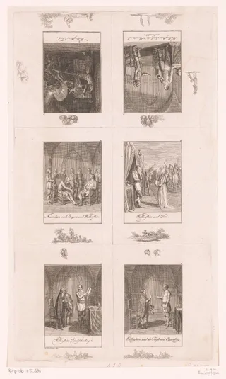 Zes voorstellingen uit het leven van veldheer Wallenstein