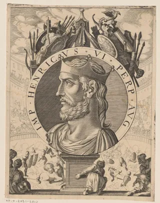 Portret van Hendrik VI, keizer van het Heilige Roomse Rijk