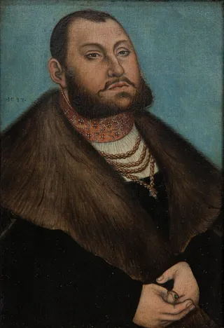 Porträt des Kurfürsten Johann Friedrich des Großmütigen von Sachsen (1503-1554)