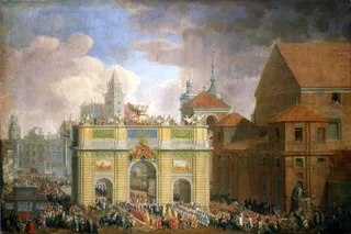 Der Einzug König Augusts III. in Warschau