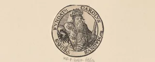 Medaille met het portret van Karel de Grote, keizer van het Heilige Roomse Rijk